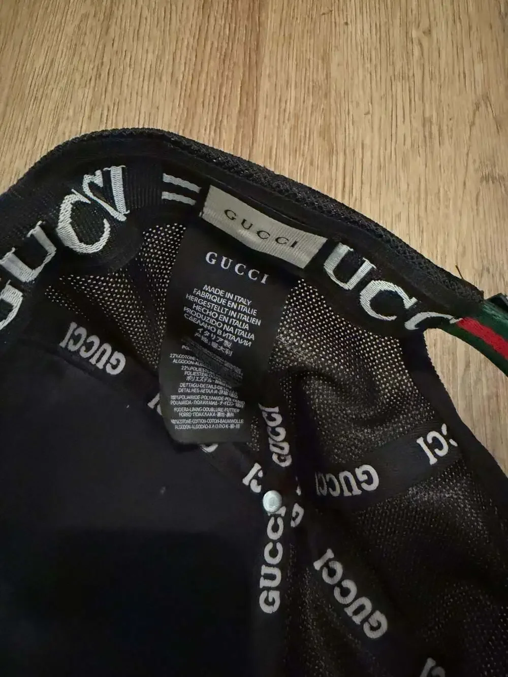 Gucci GG Supreme Kingsnake Mesh Baseball Cap